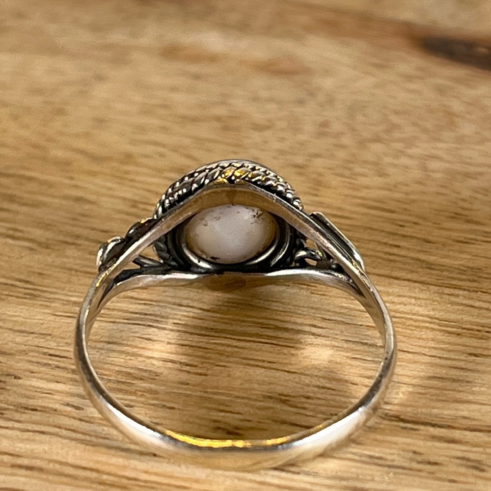 Solid Stamped 925 Sterling Silver Freshwater Pear… - image 4